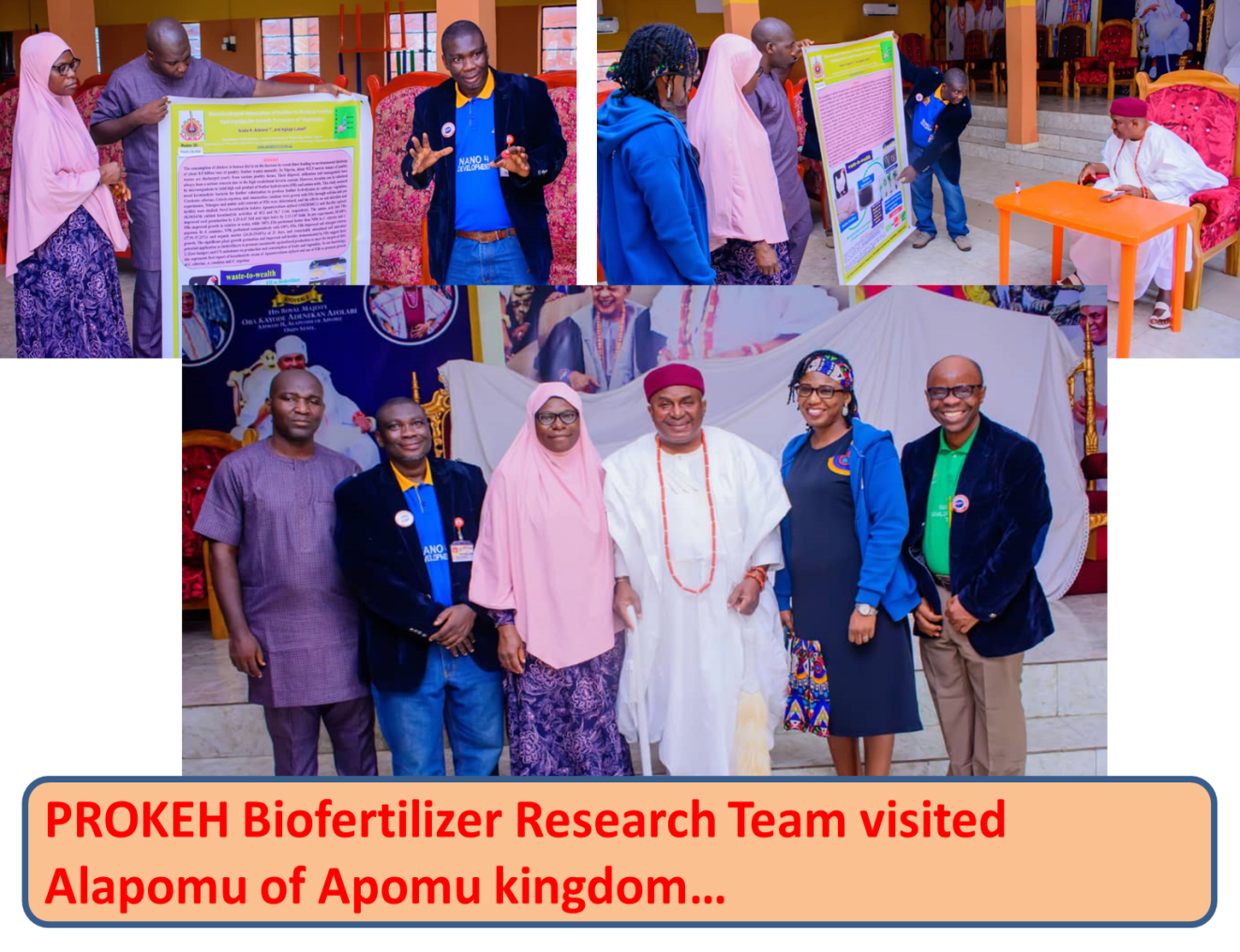 PROKEH research team members with Alapomu of Apomu